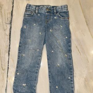 Cat & Jack Floral Embroidery Jeans